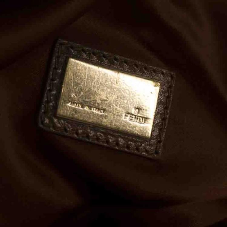 Pre Owned Fendi Brown Limited Edition Spy Bag