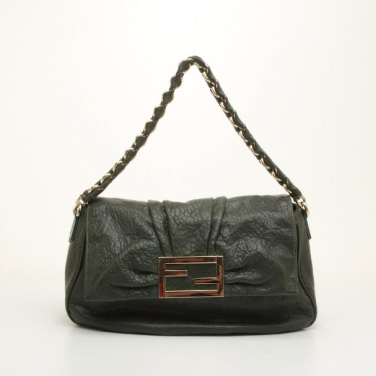 مملوكة مسبقًا Fendi Mia Leather Shoulder Bag