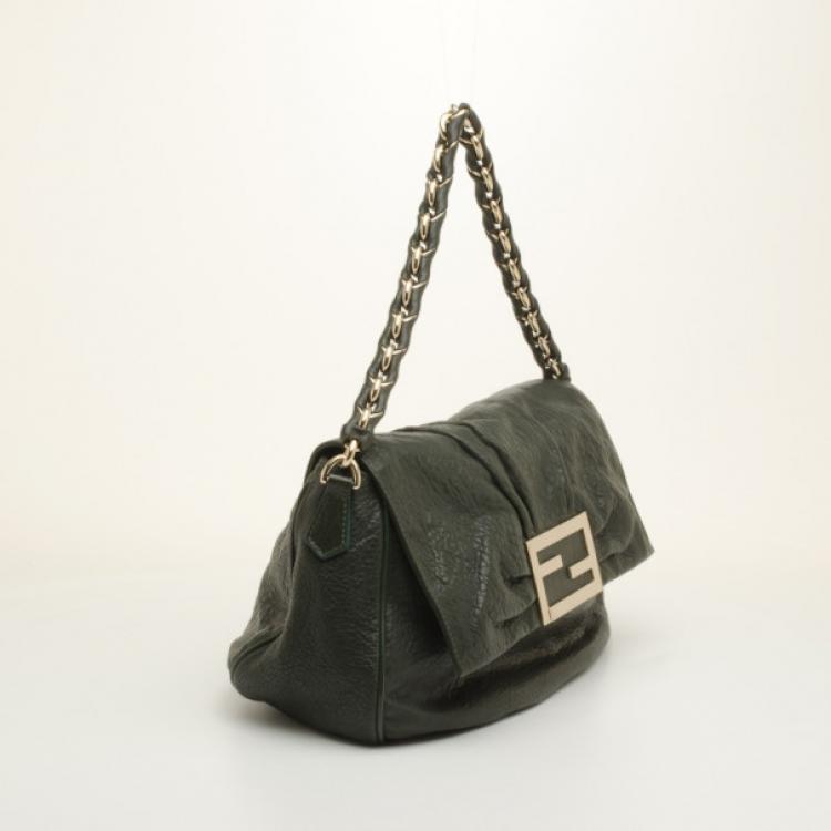 مملوكة مسبقًا Fendi Mia Leather Shoulder Bag
