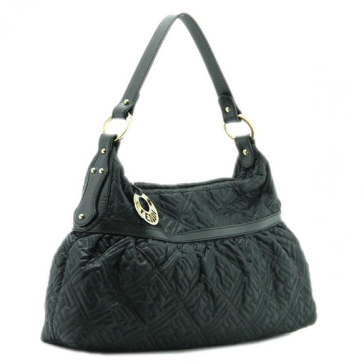 Pre Owned Fendi Satin Chef Tote Bag 