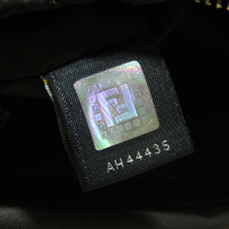 Pre Owned Fendi Satin Chef Tote Bag 