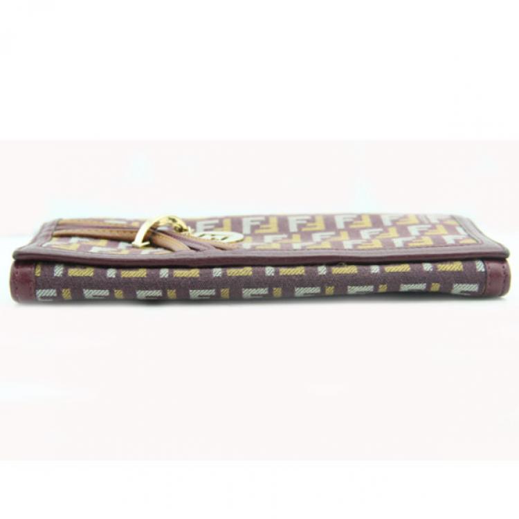 Pre Owned Fendi Zucca Wallet