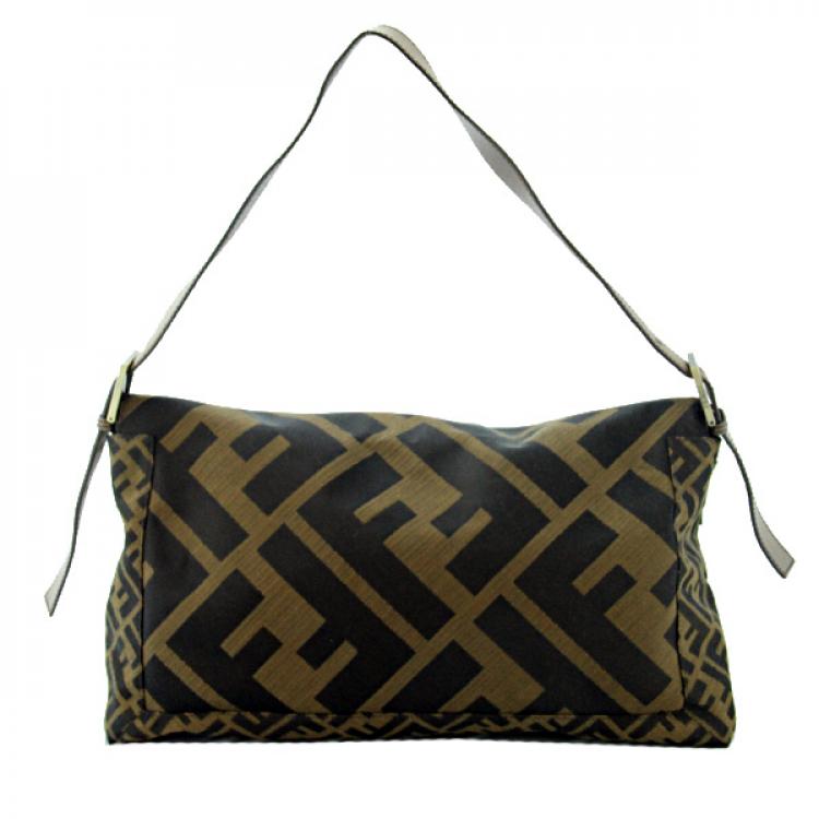 Pre Owned Fendi Zucca Large Baguette Handbag