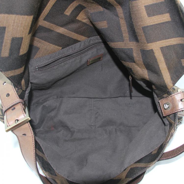 Pre Owned Fendi Zucca Large Baguette Handbag