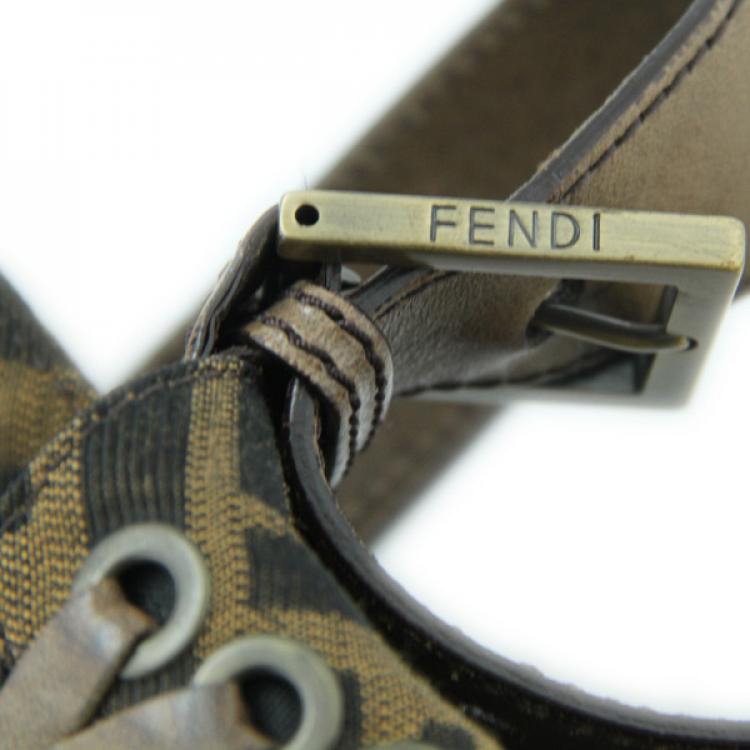 Pre Owned Fendi Zucca Large Baguette Handbag