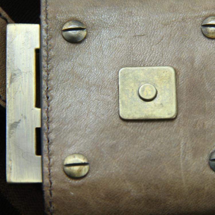 Pre Owned Fendi Zucca Large Baguette Handbag