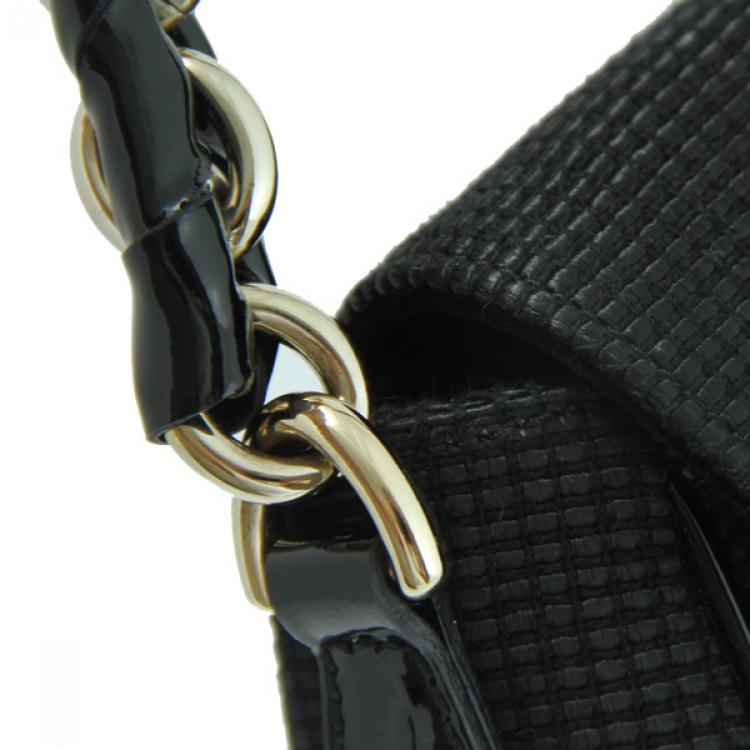 Pre Owned Fendi 'Mia' Canvas Flap Bag