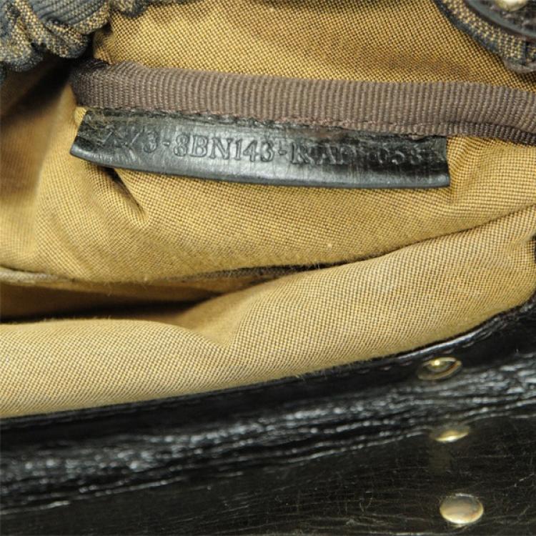 Pre Owned Fendi Zucca 'Magic' Small Satchel Handbag 