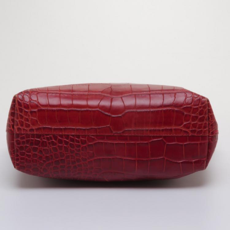 Pre Owned Furla Everyone Shopper Tote in Red