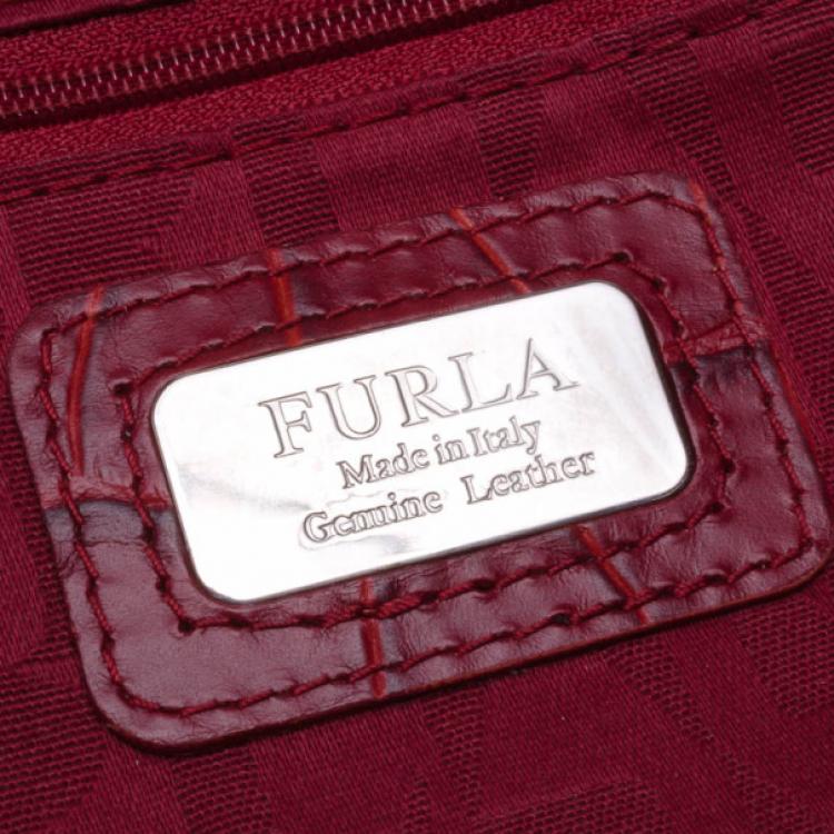 Pre Owned Furla Everyone Shopper Tote in Red
