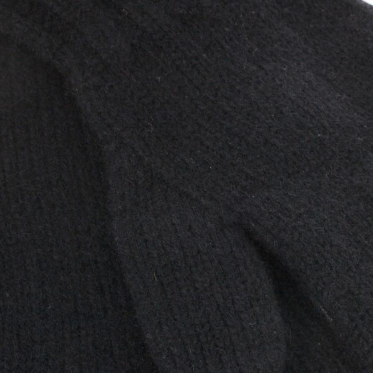 مملوكة مسبقًا Giorgio Armani Black Knit Gloves Size S