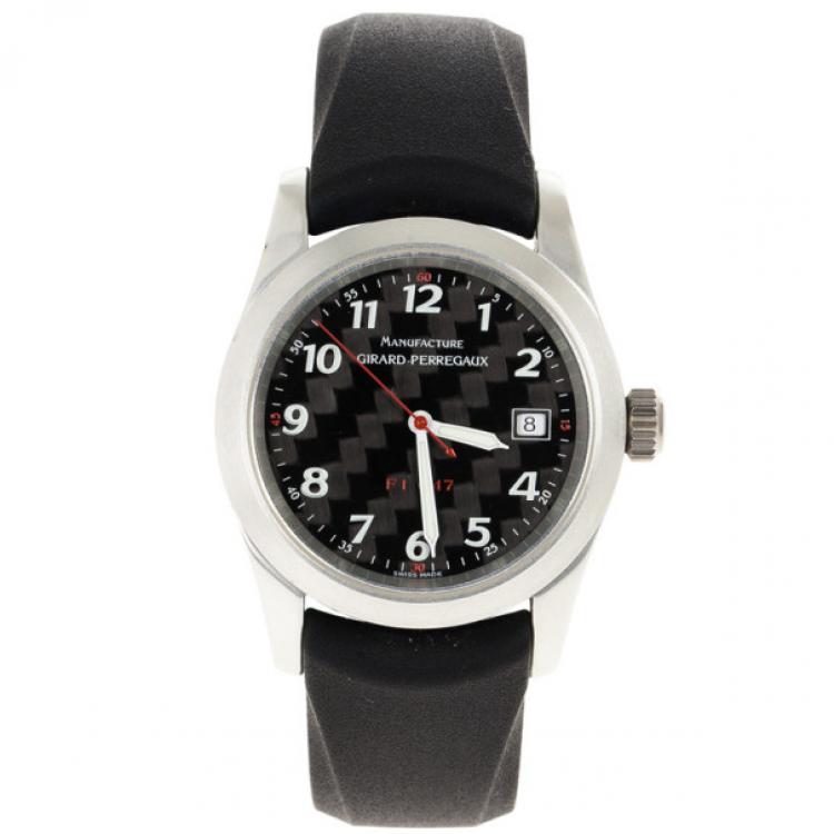 Pre Owned Girard Perregaux F1047 Aluminum Mens Wristwatch 42 MM