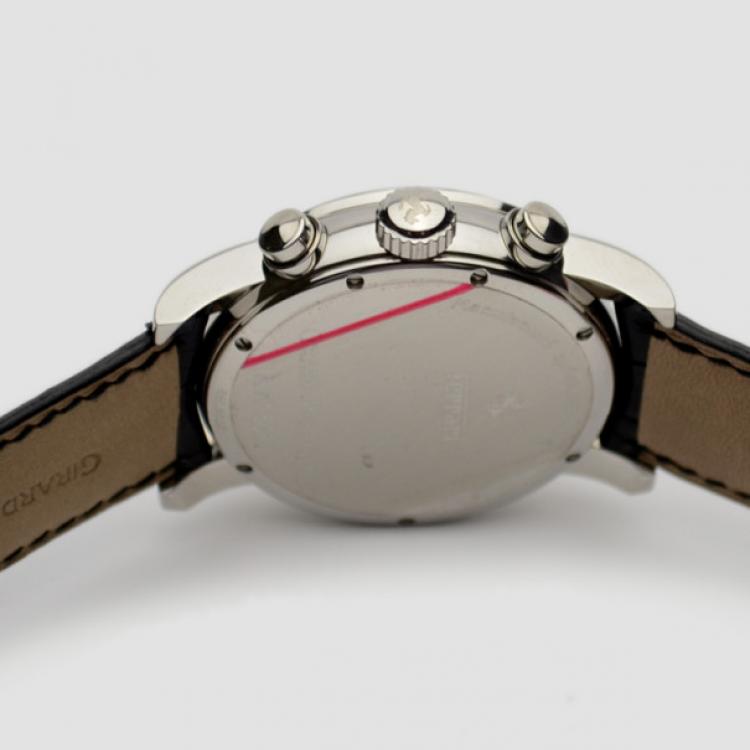 Pre Owned Girard Perregaux Ferrari F300 SS Ivory Chronograph Mens Wristwatch 40 MM