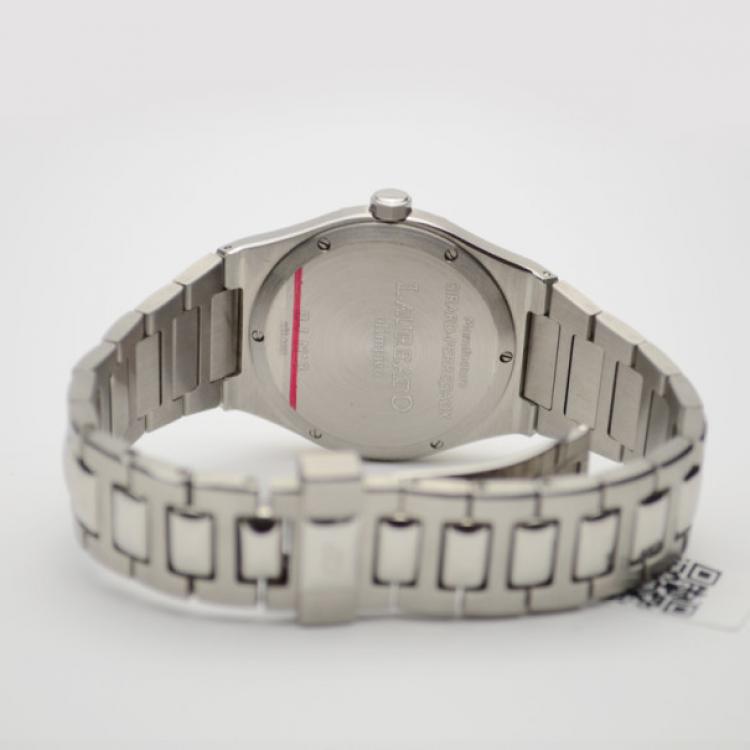 Pre Owned Girard Perregaux Laureato 18K Gold SS Diamonds Mens Wristwatch 38 MM