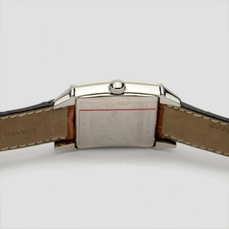 Pre Owned Girard Perregaux Vintage 1945 SS Black Mens Wristwatch 30 MM