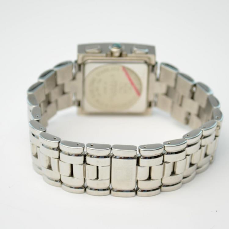 Pre Owned Givenchy Apsaras SS White Mens Chronograph 