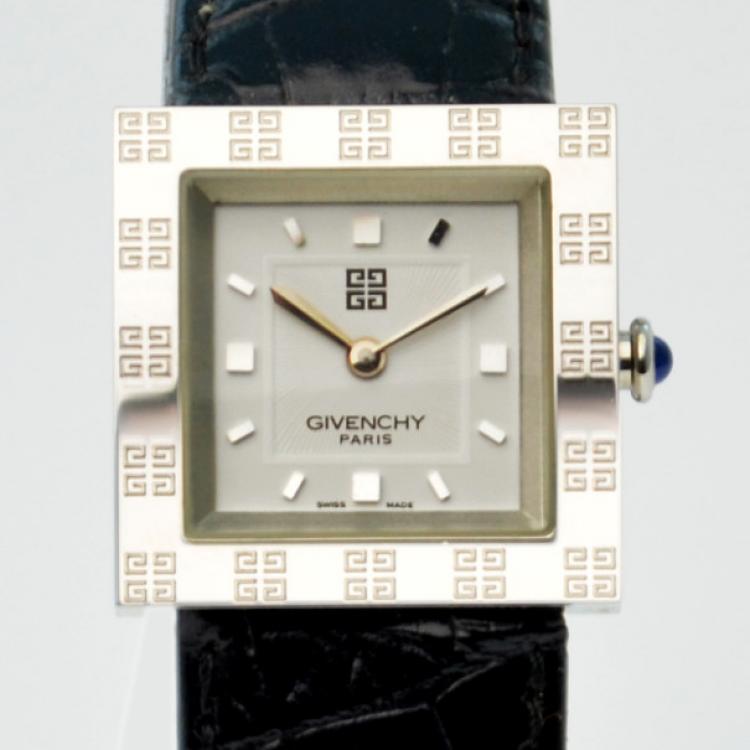 Pre Owned Givenchy Apsaras SS White Ladies Wristwatch 