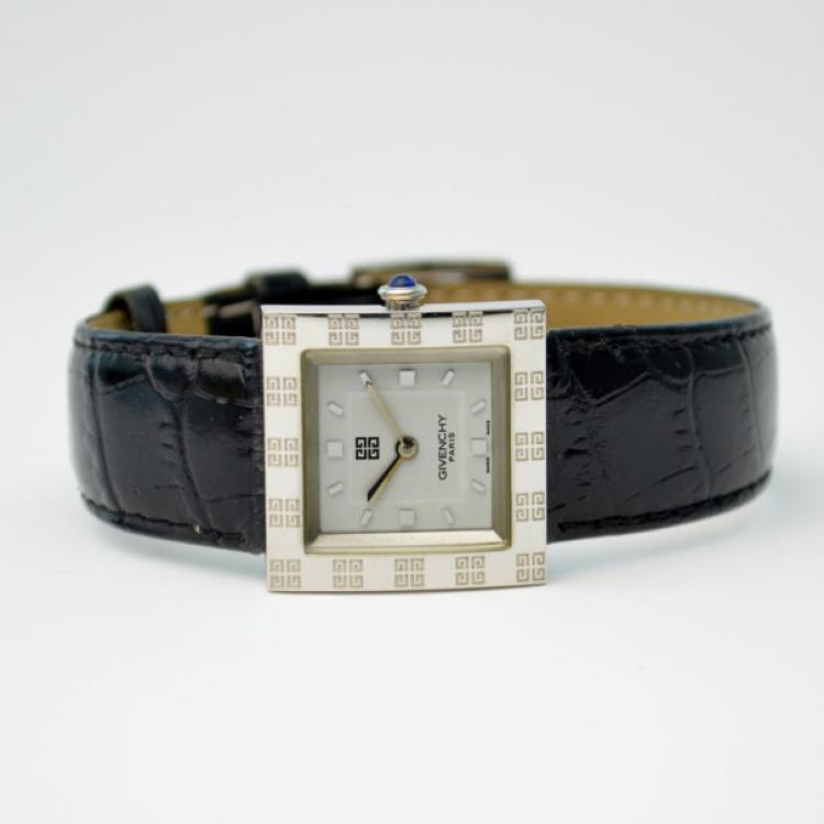 Pre Owned Givenchy Apsaras SS White Ladies Wristwatch 