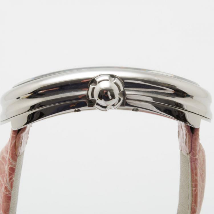 Pre Owned Grimoldi Milano Wine Red Borgonovo SS Automatic Unisex Wristwatch 