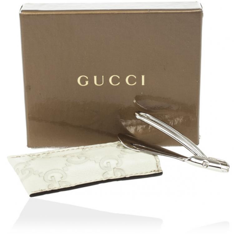 Pre Owned Gucci Mini Shoe Horn With Guccissima Leather Case