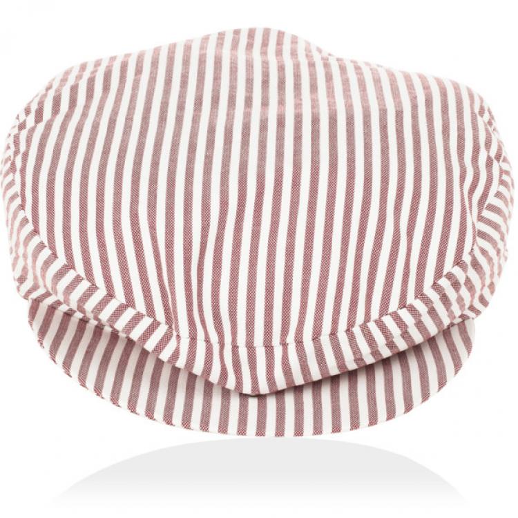 Pre Owned Gucci Red White Striped Cap