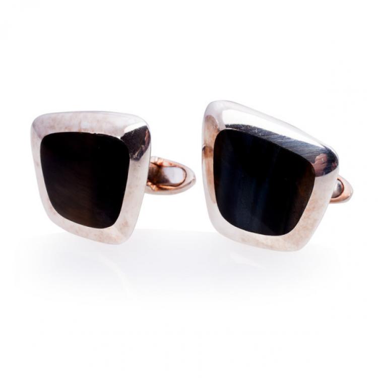 Pre Owned Gucci Silver Vintage Cufflinks