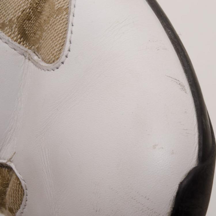 Pre Owned Gucci GG Double Velcro Sneakers Size 38.5