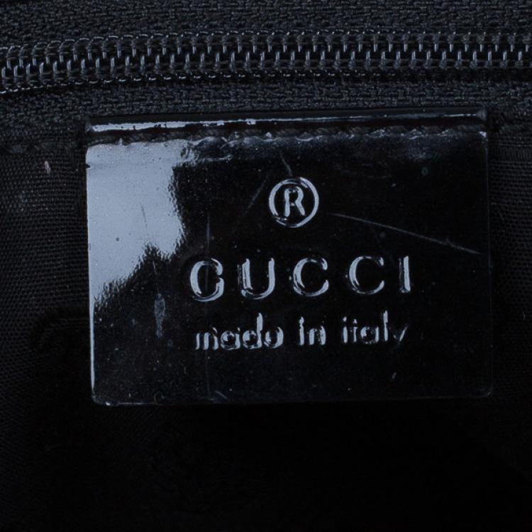 Pre Owned Gucci Black GG Canvas Small Shopper Tote