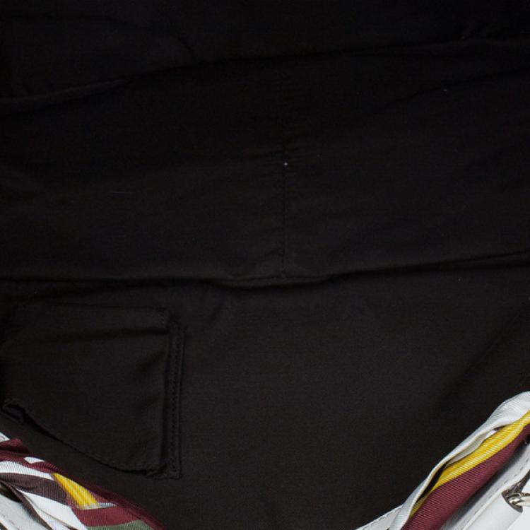 Pre Owned Gucci GG Canvas Positano Scarf Tote