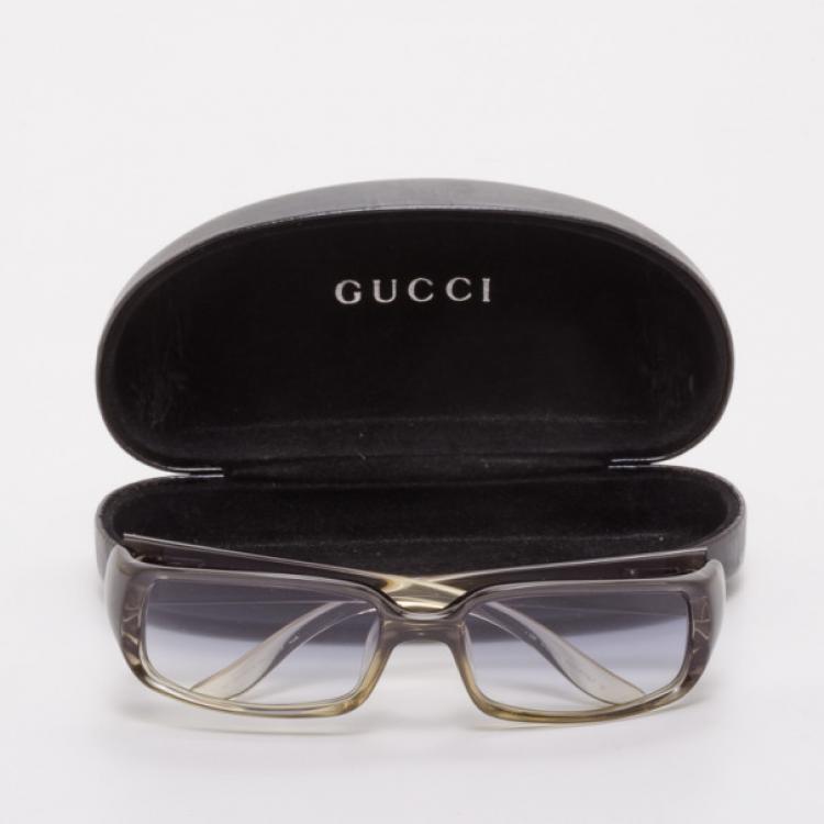 Pre Owned Gucci Rectangular Framed Sunglasses 2455/S
