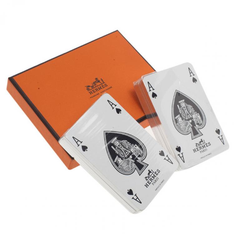 Pre Owned Hermes 2 Deck Playing Cards