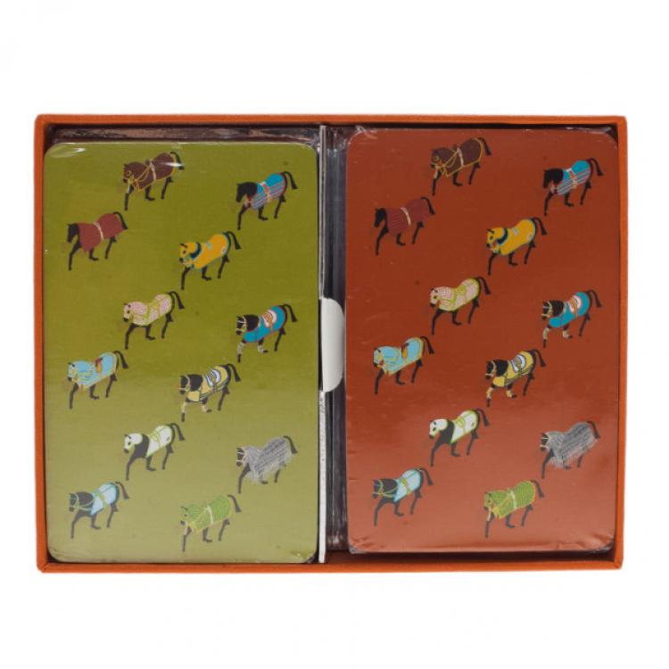 Pre Owned Hermes 2 Deck Playing Cards