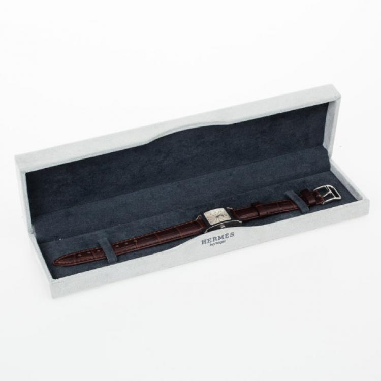 Pre Owned Hermes Heure H SS Ladies Wristwatch 