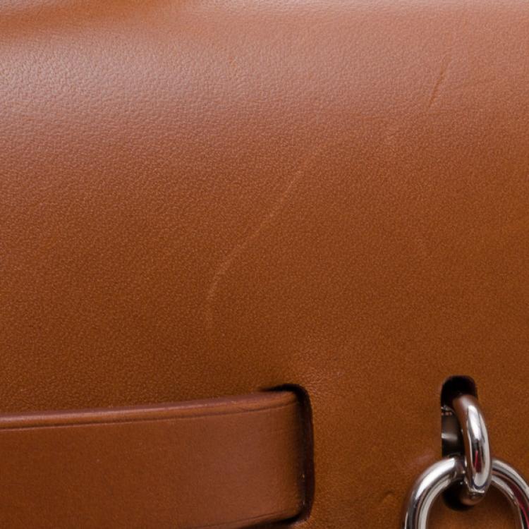 Pre Owned Hermes Toile Vache Herbag Convertible Satchel 