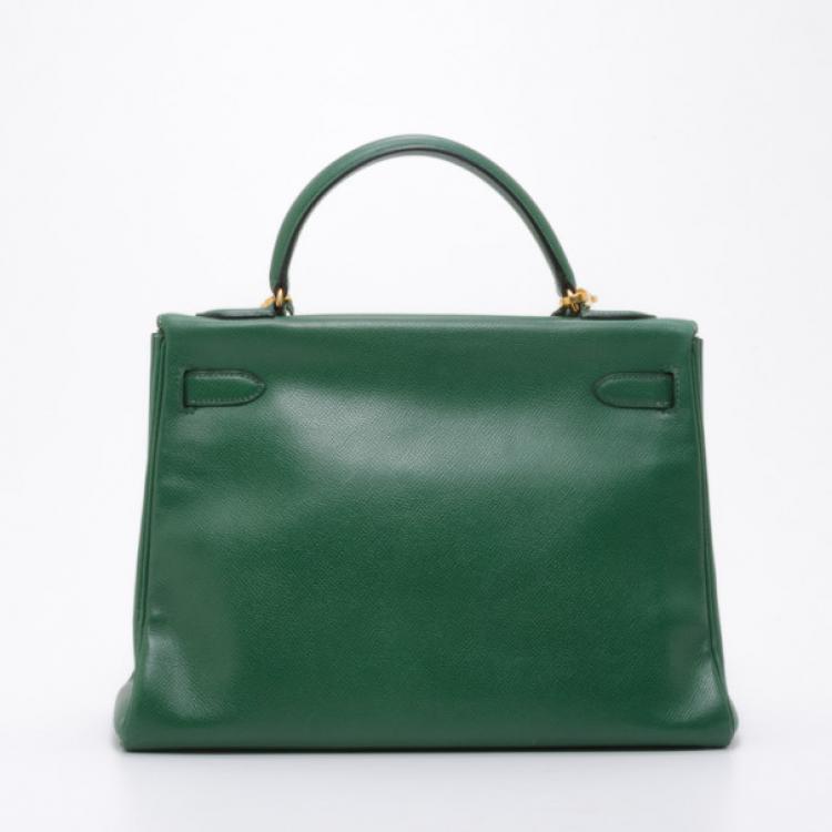 Pre Owned Hermes Kelly 28cm Green Vert Claire 
