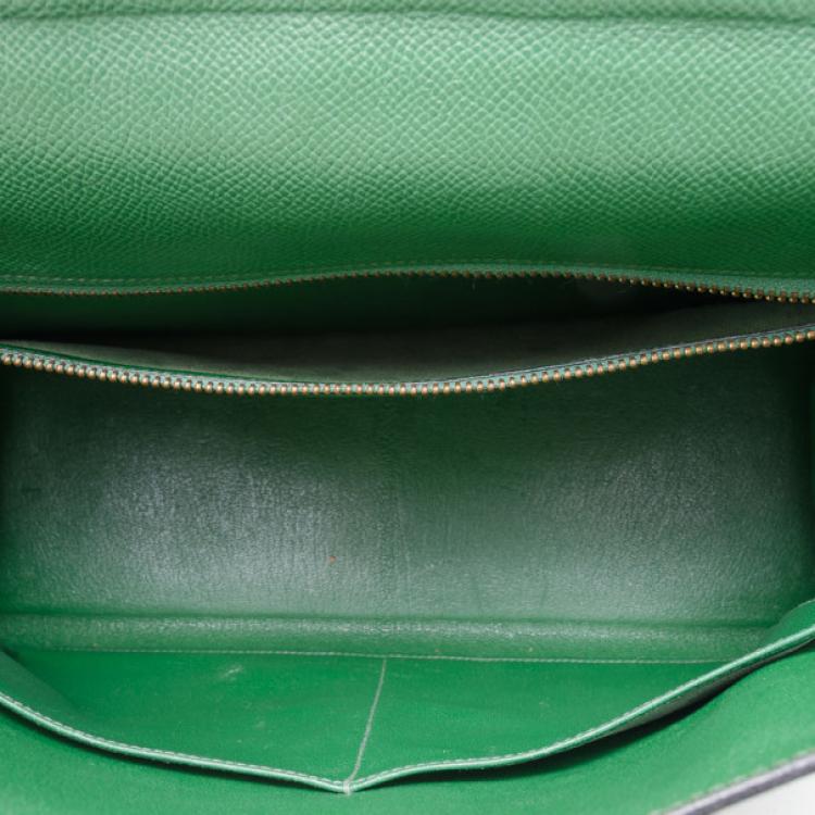 Pre Owned Hermes Kelly 28cm Green Vert Claire 