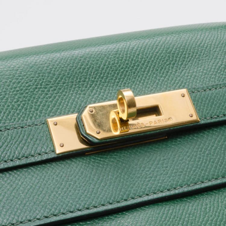 Pre Owned Hermes Kelly 28cm Green Vert Claire 