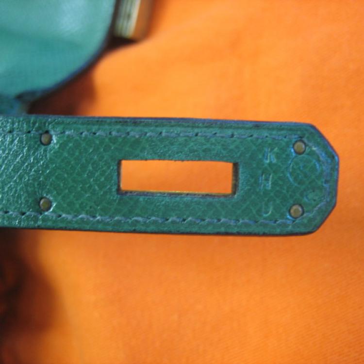 Pre Owned Hermes Kelly 28cm Green Vert Claire 