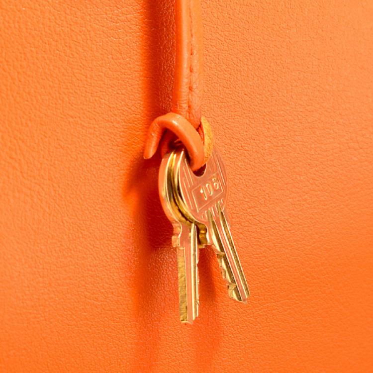 Pre Owned Hermes Birkin 40 in Orange Gulliver Leather