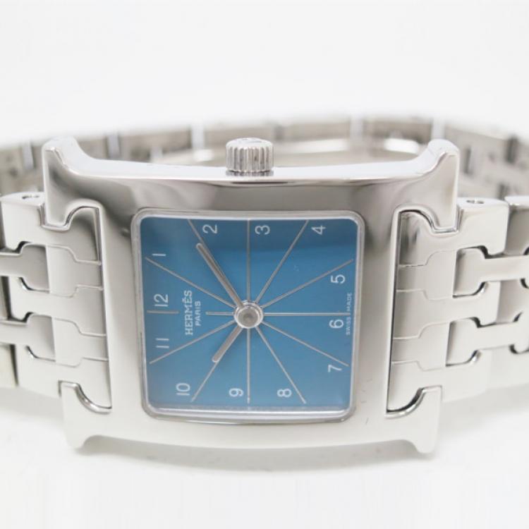 Pre Owned Hermes H SS Womens Wristwatch 21 MM