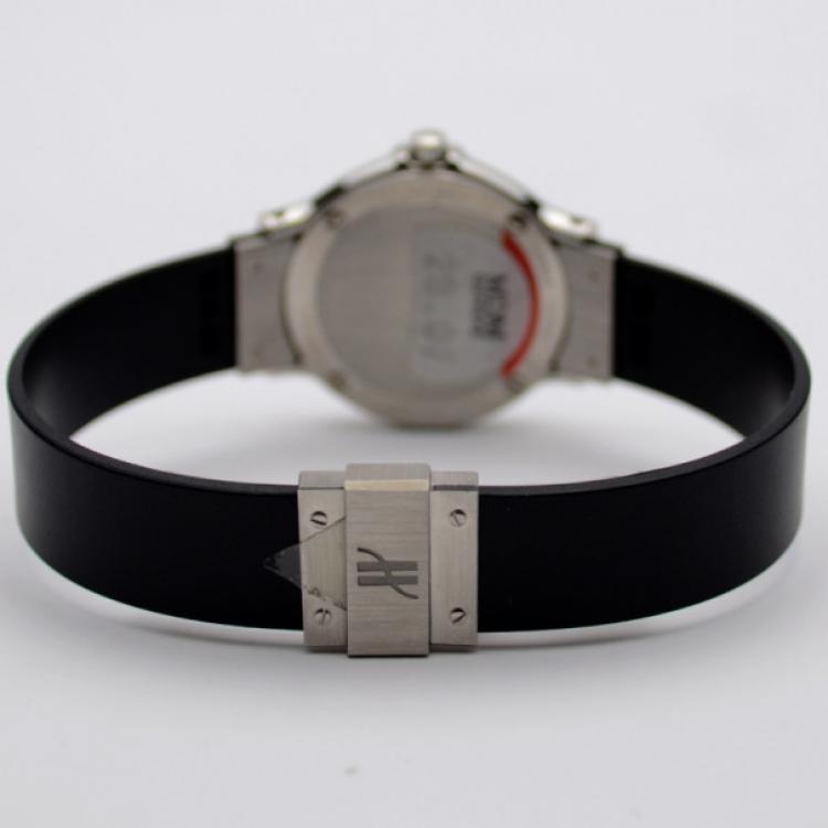 Pre Owned Hublot Black SS Classic Womens Wristwatch 29 MM