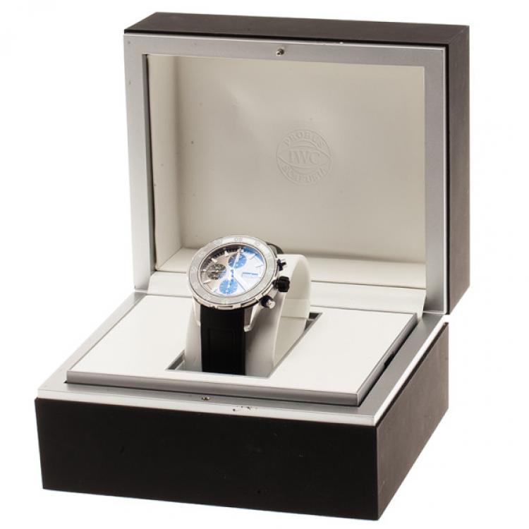 Pre Owned IWC Black Stainless Steel Limited Edition Aquatimer Men's Wristwatch 46MM