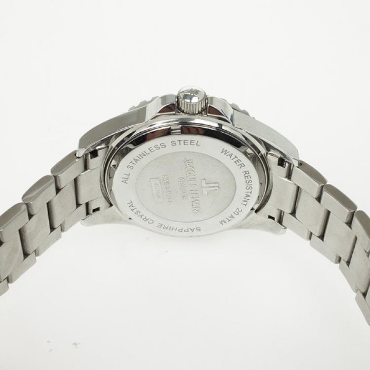 Pre Owned Jacques Lemans G-194 Stainless Steel Quartz Mens Wristwatch 42 MM