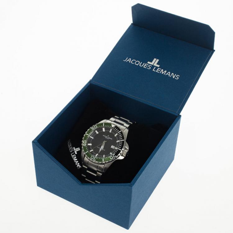 Pre Owned Jacques Lemans G-194  Stainless Steel Quartz Mens Wristwatch 42 MM