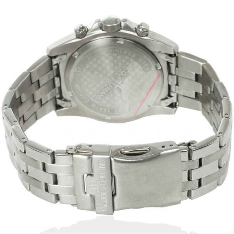 Pre Owned Jacques Lemans SS Chronograph Mens Wristwatch 43 MM