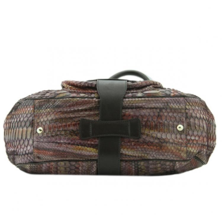 مملوكة مسبقًا Jimmy Choo Tie-Dye Python Rianne Satchel