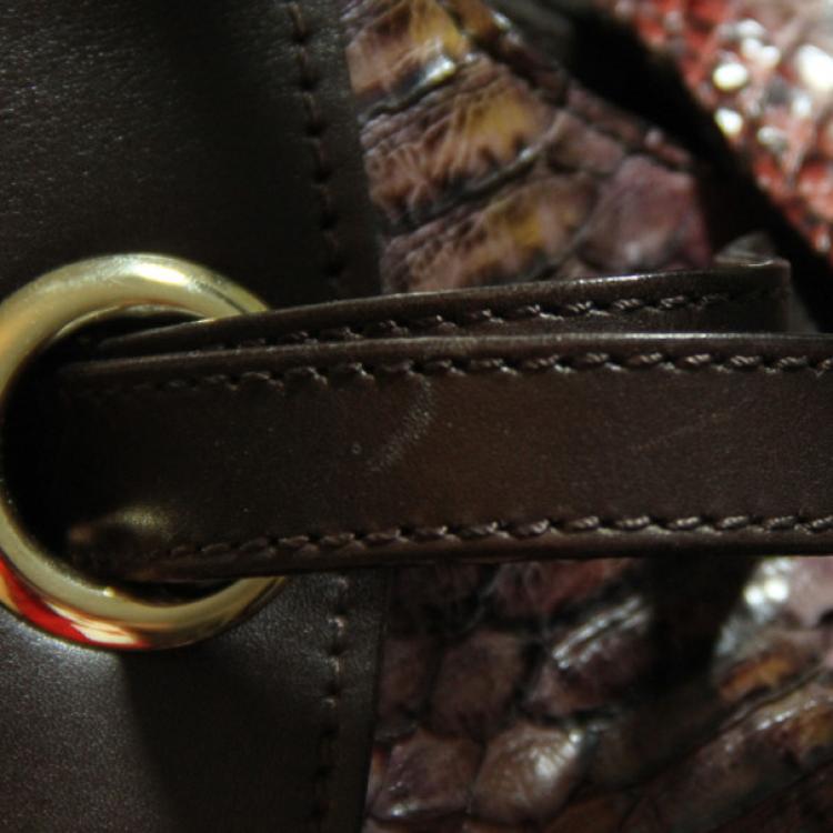 مملوكة مسبقًا Jimmy Choo Tie-Dye Python Rianne Satchel