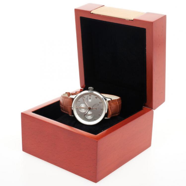 Pre Owned Junghans SS Arthur Attaché Power Reserve Mens Wristwatch 40 MM