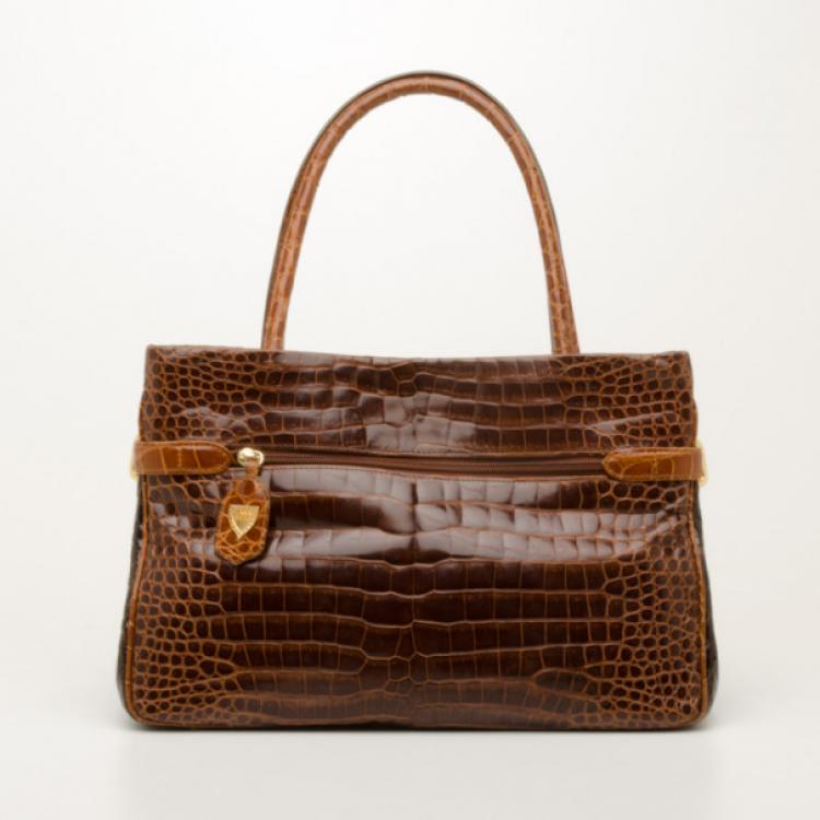 Pre Owned Lana Marks Medium Alligator Positano Tote