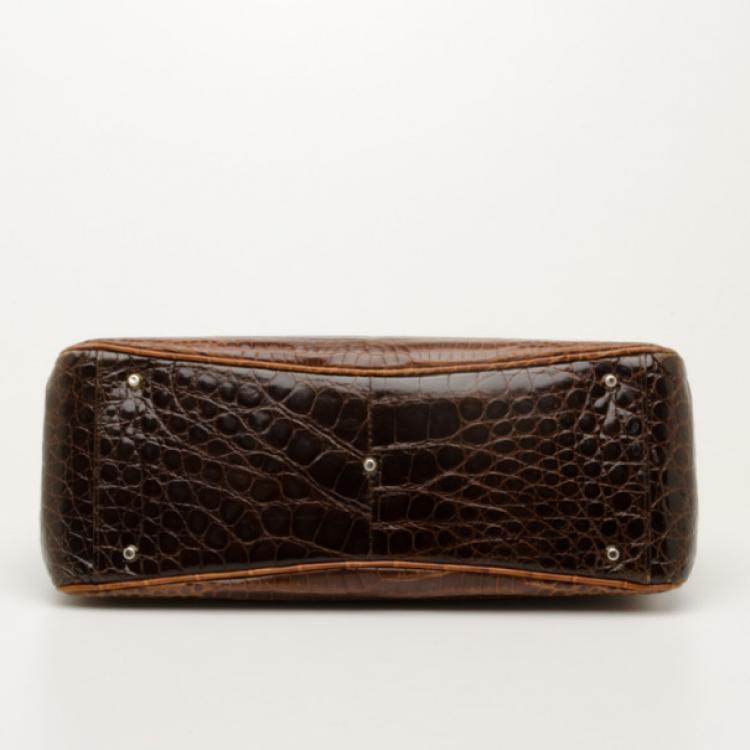 Pre Owned Lana Marks Medium Alligator Positano Tote